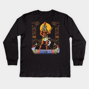 Egyptian God Ra Kids Long Sleeve T-Shirt